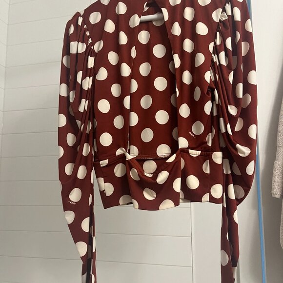 Polka Dot Backless Top - Picture 6 of 8